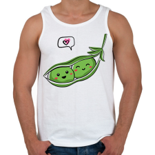 PRINTFASHION Szerelmes borsók - Férfi atléta - Fehér atléta, trikó