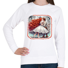 PRINTFASHION Szerelmes hercegnő - Női pulóver - Fehér