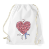 PRINTFASHION Szerelmes pár - Sportzsák, Tornazsák - Fehér