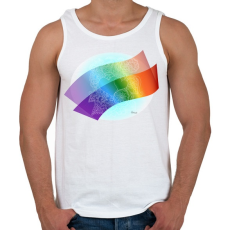 PRINTFASHION Szerelmes szivek2 - Férfi atléta - Fehér