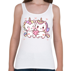 PRINTFASHION Szerelmes unikornisok - Női atléta - Fehér