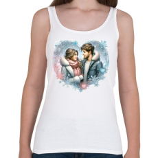 PRINTFASHION Szerelmespár - Női atléta - Fehér