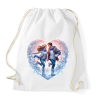 PRINTFASHION Szerelmespár télen - Sportzsák, Tornazsák - Fehér