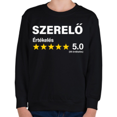 PRINTFASHION Szerelő Értékelés ***** 5.0 (69 értékelés) - Gyerek pulóver - Fekete
