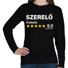 PRINTFASHION Szerelő Értékelés ***** 5.0 (69 értékelés) - Női pulóver - Fekete női pulóver, kardigán