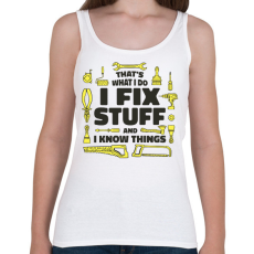 PRINTFASHION Szerelő - Női atléta - Fehér