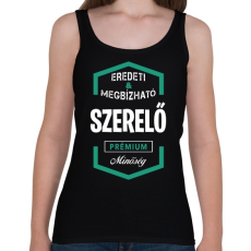 PRINTFASHION Szerelő - Női atléta - Fekete