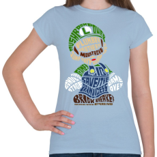 PRINTFASHION Szerelő - Női póló - Világoskék