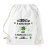 PRINTFASHION Szerencse a keresztnevem - Sportzsák, Tornazsák - Fehér