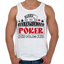 PRINTFASHION Szerencsehozó - Férfi atléta - Fehér atléta, trikó