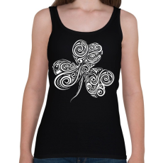 PRINTFASHION Szerencsehozó Lóhere - Női atléta - Fekete