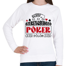 PRINTFASHION Szerencsehozó - Női pulóver - Fehér női pulóver, kardigán