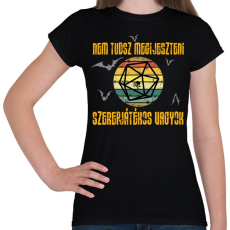 PRINTFASHION Szerepjátékos Halloween póló - Női póló - Fekete