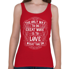 PRINTFASHION Szeresd amit csinálsz - Női atléta - Cseresznyepiros női trikó