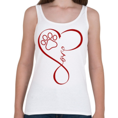 PRINTFASHION Szeresd az állatokat - Női atléta - Fehér