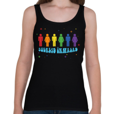 PRINTFASHION Szeresd önmagad - Női atléta - Fekete női trikó