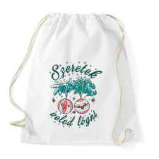 PRINTFASHION Szeretek veled lógni - Sportzsák, Tornazsák - Fehér tornazsák