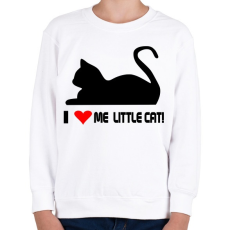 PRINTFASHION szeretem a macskám - Gyerek pulóver - Fehér
