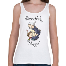 PRINTFASHION Szeretlek nagyi - Női atléta - Fehér