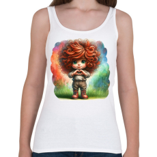 PRINTFASHION Szeretlek - Női atléta - Fehér