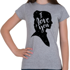 PRINTFASHION Szeretlek! - Női póló - Sport szürke női póló
