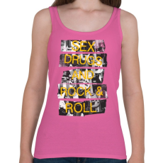 PRINTFASHION Szex, drog és rock&roll - Női atléta - Rózsaszín