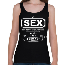 PRINTFASHION Szex - Női atléta - Fekete