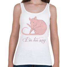 PRINTFASHION Szexi patkány - Női atléta - Fehér