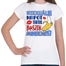 PRINTFASHION Szexuális napot tartok - Női póló - Fehér női póló