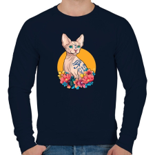 PRINTFASHION Szfinx - Férfi pulóver - Sötétkék férfi pulóver, kardigán