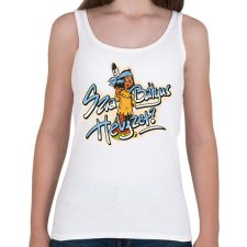 PRINTFASHION Szia bátyus - Női atléta - Fehér női trikó