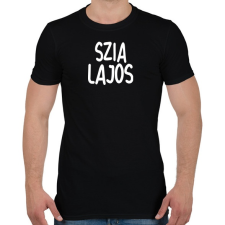 PRINTFASHION Szia Lajos! - Férfi póló - Fekete férfi póló