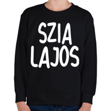 PRINTFASHION Szia Lajos! - Gyerek pulóver - Fekete gyerek pulóver, kardigán