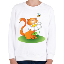 PRINTFASHION Szimatcic - Gyerek pulóver - Fehér gyerek pulóver, kardigán