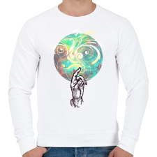 PRINTFASHION színek - Férfi pulóver - Fehér férfi pulóver, kardigán