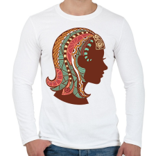 PRINTFASHION Színes Szűz horoszkóp - Férfi hosszú ujjú póló - Fehér férfi póló