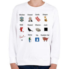 PRINTFASHION Szinészek - Gyerek pulóver - Fehér gyerek pulóver, kardigán