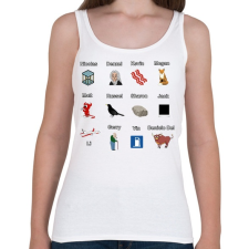 PRINTFASHION Szinészek - Női atléta - Fehér női trikó