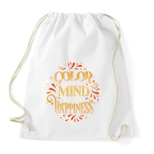 PRINTFASHION Színezd ki az elméd jókedvvel - Sportzsák, Tornazsák - Fehér tornazsák