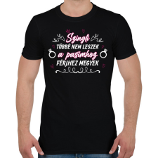PRINTFASHION Szingli többé nem leszek - Férfi póló - Fekete férfi pulóver, kardigán