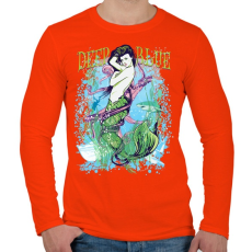 PRINTFASHION Szirén - Férfi hosszú ujjú póló - Narancs