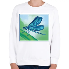 PRINTFASHION Szitakötő - Gyerek pulóver - Fehér