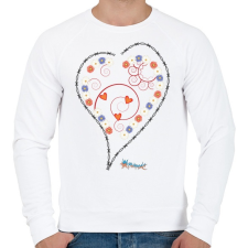 PRINTFASHION Sziv1 - Férfi pulóver - Fehér férfi pulóver, kardigán