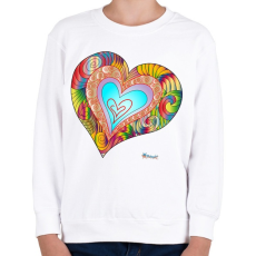 PRINTFASHION sziv2 - Gyerek pulóver - Fehér