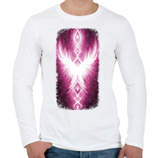 PRINTFASHION Szivárvány Híd - ciklámen - Férfi hosszú ujjú póló - Fehér férfi póló