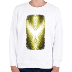 PRINTFASHION Szivárvány Híd - citrom - Gyerek pulóver - Fehér