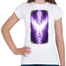 PRINTFASHION Szivárvány Híd - lila - Női póló - Fehér