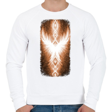 PRINTFASHION Szivárvány Híd - narancs - Férfi pulóver - Fehér