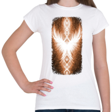 PRINTFASHION Szivárvány Híd - narancs - Női póló - Fehér női póló