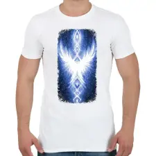 PRINTFASHION Szivárvány Híd - sötétkék - Férfi póló - Fehér férfi póló